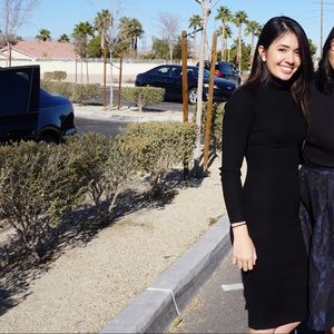 Black Bodycon Turtleneck Midi Dress